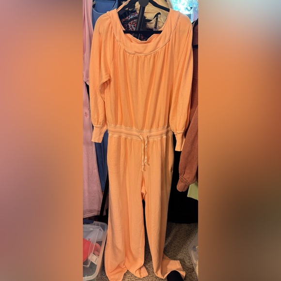 NWT Free People FP Movement One To Beat Onesie - pastel peach - small - Picture 7 of 8